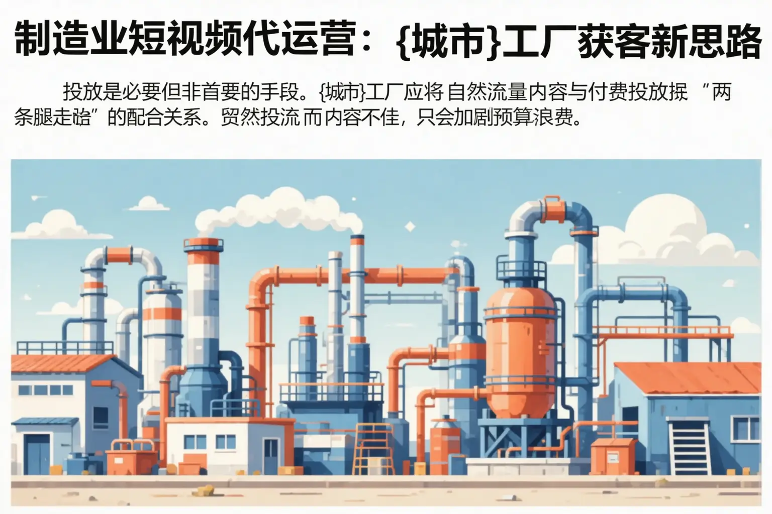 制造业短视频代运营:泊头工厂获客新思路