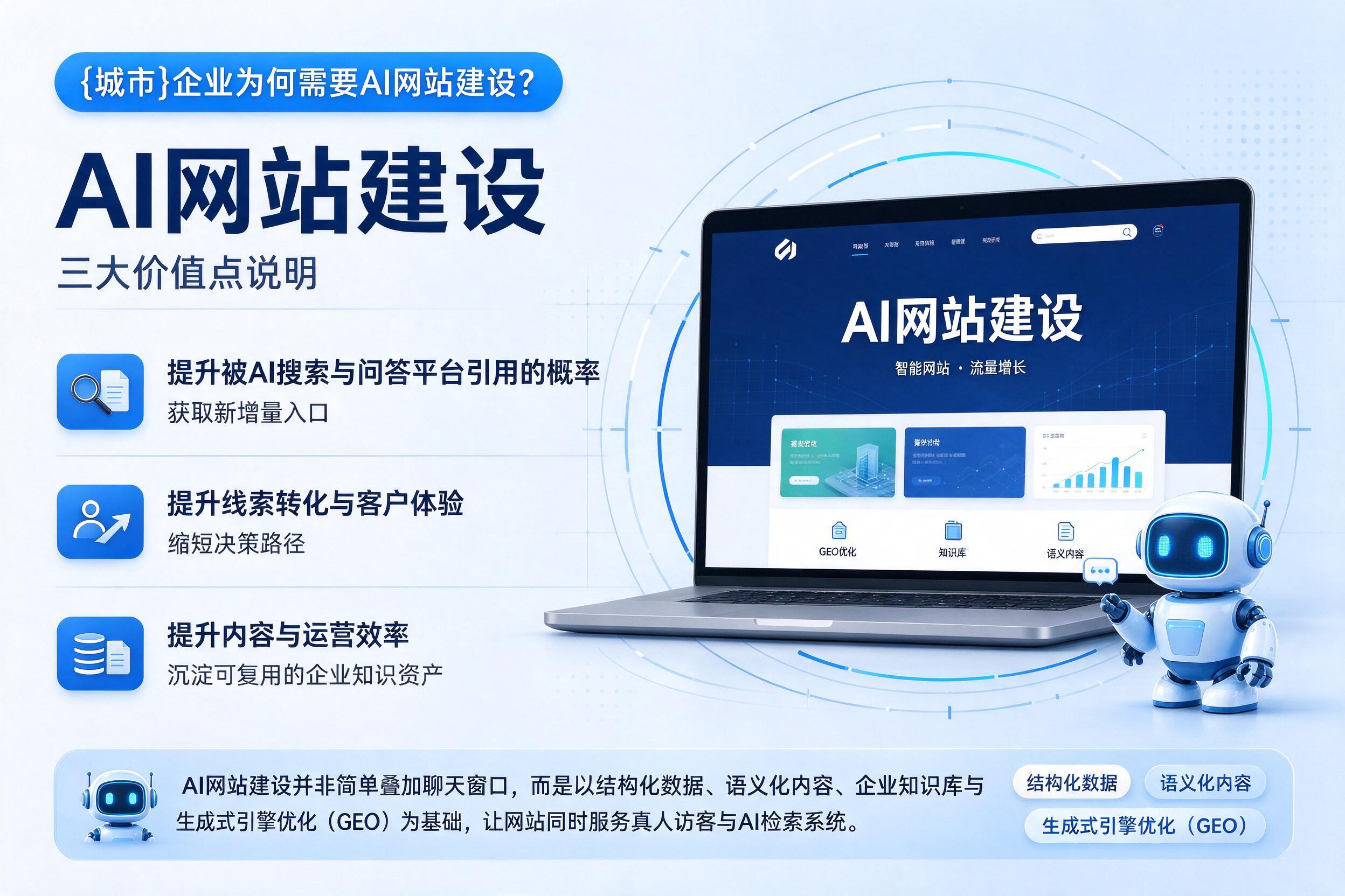 泊头企业为何需要AI网站建设？三大价值点说明