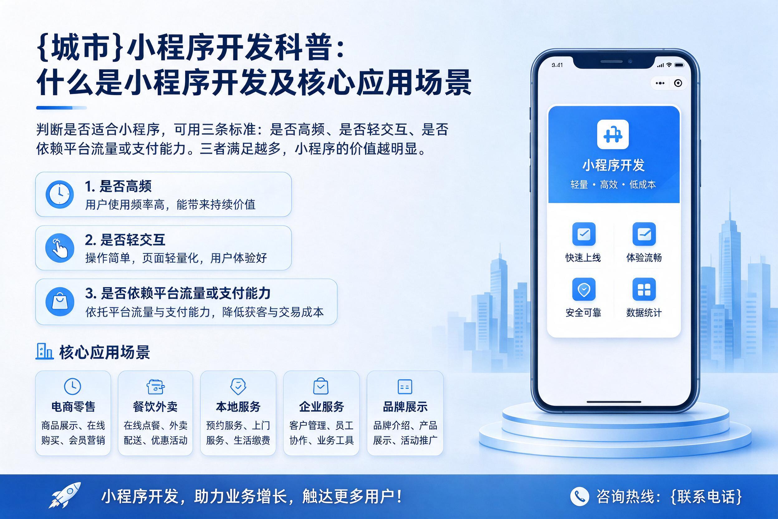 泊头小程序开发科普：什么是小程序开发及核心应用场景